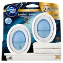 Ambi Pur Bagno 2in1 Elimina e Previene, Profumatore per Ambienti, Oceano, 2 Deodoranti, 2 x 7,5 ml
